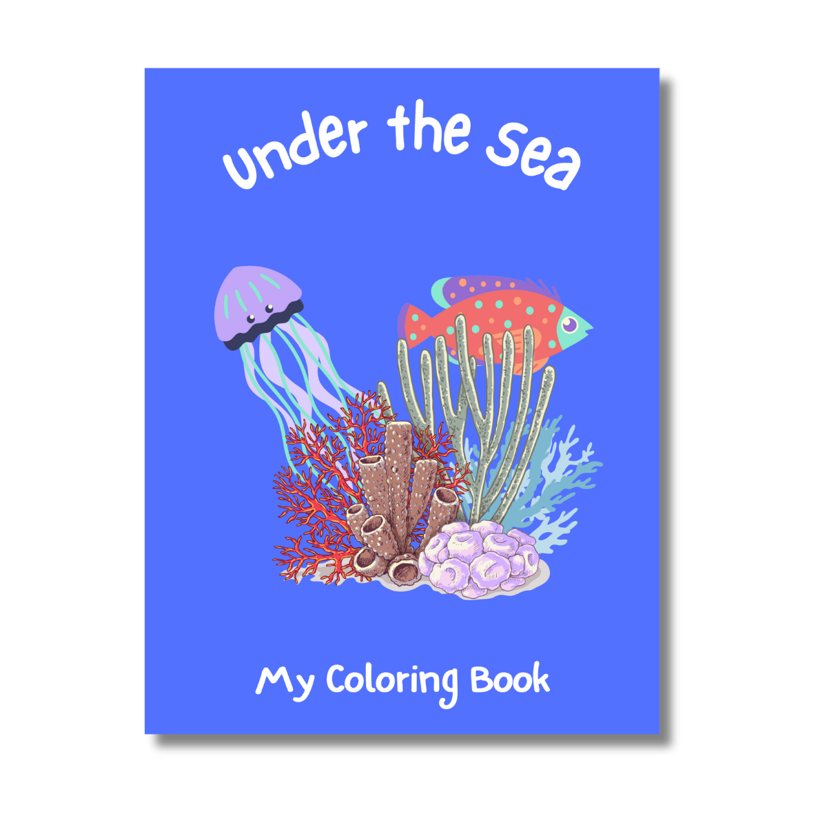 Under the sea colouring book